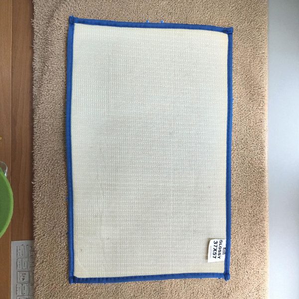 FANCY GLOSSY ANTISKID MICROFIBRE BATH FOOTMAT - Image 12