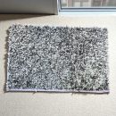 FANCY GLOSSY ANTISKID MICROFIBRE BATH FOOTMAT