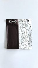 Silken Bloom Trio Curtain Set of 3 - Brown