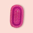 Footmat Glitter Chamki Oval Cotton Set of 5