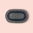 Footmat Glitter Chamki Oval Cotton Set of 5