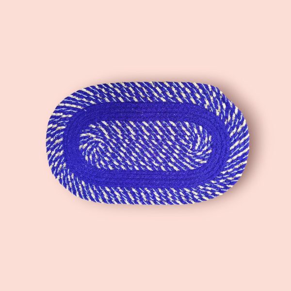 Footmat Glitter Chamki Oval Cotton Set of 5 - Image 3