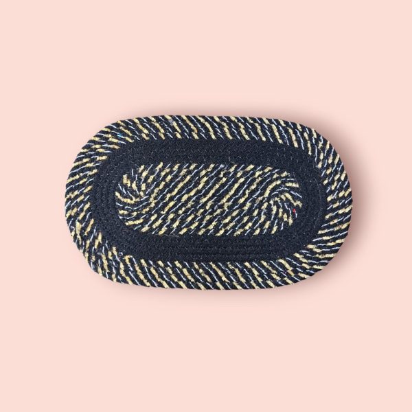 Footmat Glitter Chamki Oval Cotton Set of 5 - Image 5