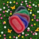 Footmat Glitter Chamki Oval Cotton Set of 5