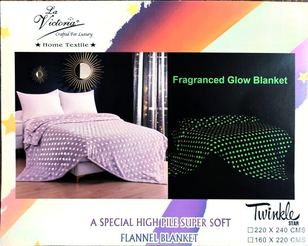 Twinkle Victoria Glowing Fragranced Ultra Soft Blanket – King Size - Image 2